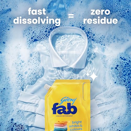 Godrej Fab Liquid Detergent Refill Pouch for Machine - 4 L - Image 5