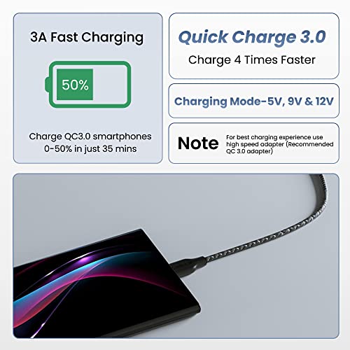 Ambrane Unbreakable 3A Fast Charging