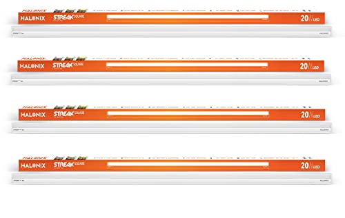 Halonix Streak Squar 20-Watt LED Batten (Pack of 4, Warm White, Square)