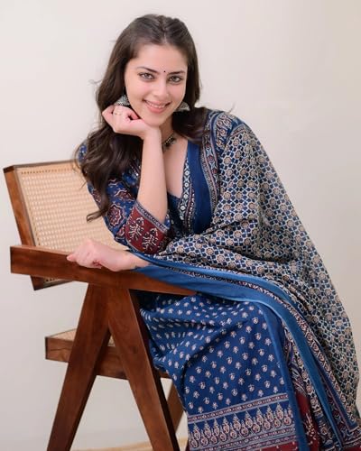 KLOSIA Women's Rayon Printed Anarkali