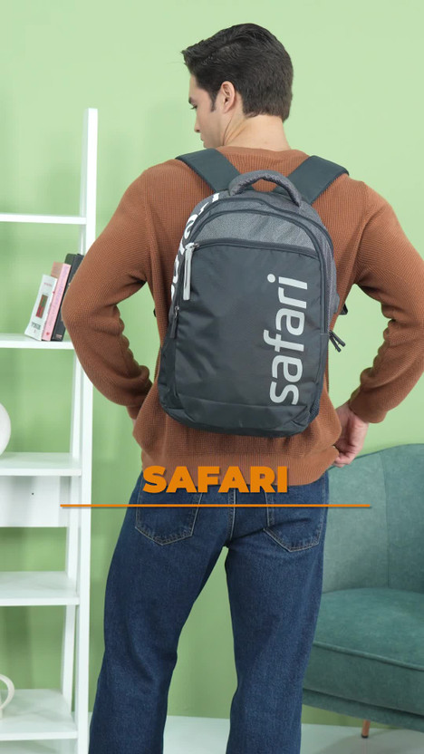SAFARI Medium 30 L Laptop Backpack SPREEUSB CASUAL (Grey) - Image 3