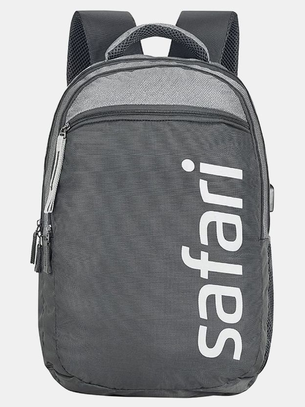 SAFARI Medium 30 L Laptop Backpack SPREEUSB CASUAL (Grey) - Image 5