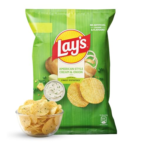 Lay's American Style Potato Chips - Cream & Onion, 58 GRAMS
