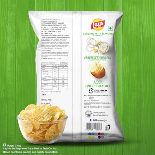 Lay's American Style Potato Chips - Cream & Onion, 58 GRAMS - Image 2