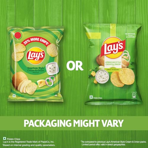 Lay's American Style Potato Chips - Cream & Onion, 58 GRAMS - Image 3