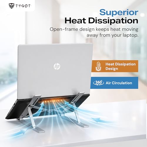Tygot Aluminium Laptop Stand Adjustable