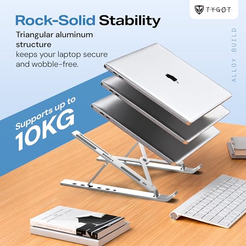 Tygot Aluminium Laptop Stand Adjustable