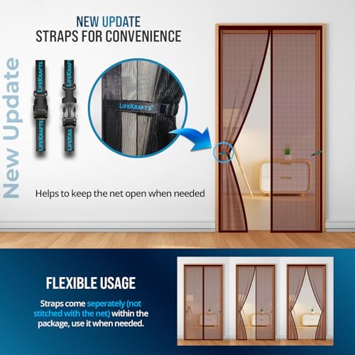 LifeKrafts Polyester Magnetic Mosquito Net