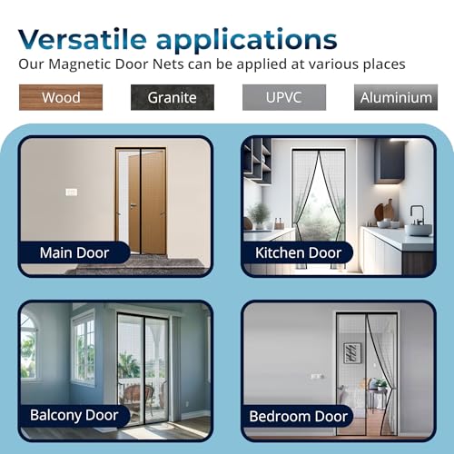 LifeKrafts Polyester Magnetic Mosquito Net