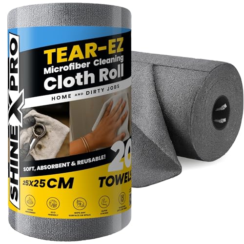 ShineXPro Microfiber Cleaning Cloth Roll