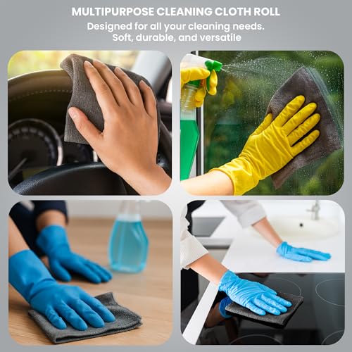 ShineXPro Microfiber Cleaning Cloth Roll