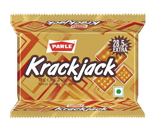 Parle Krack Jack Biscuit, 69.3g/44.1g/56.7(Weight May Vary)