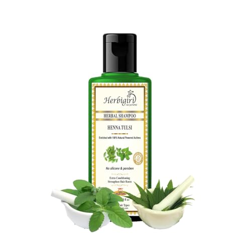 Khadi Natural Herbal Henna & Tulsi Shampoo 1050 Ml,1 Count - Image 3