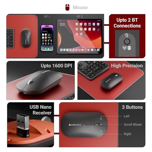 Zebronics Wireless Keyboard & Mouse