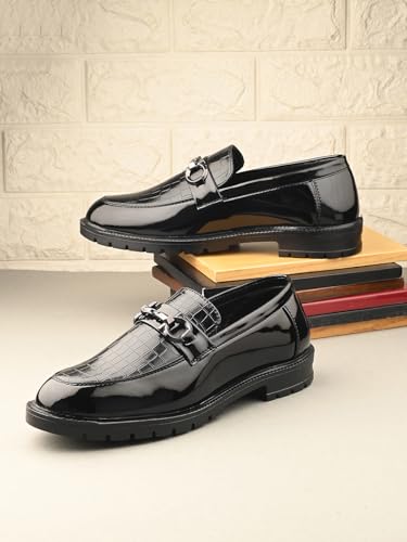 Massari PU Leather Latest Loafers Shoes for Men - Image 2