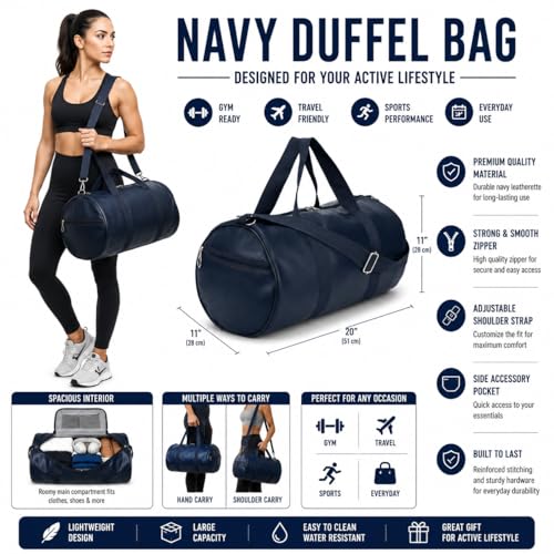 Gym Bag 20L Leather Trendy