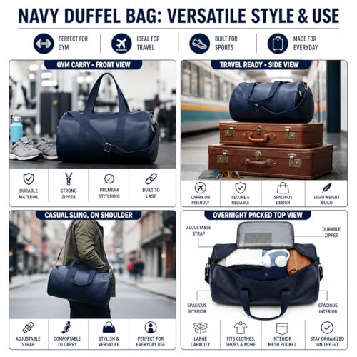 Gym Bag 20L Leather Trendy