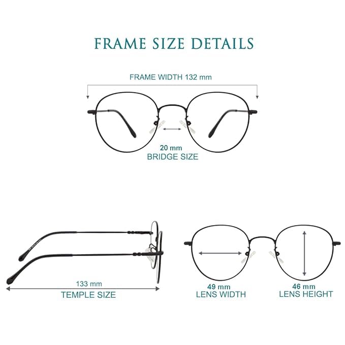 Round Shape Blue Cut Antiglare