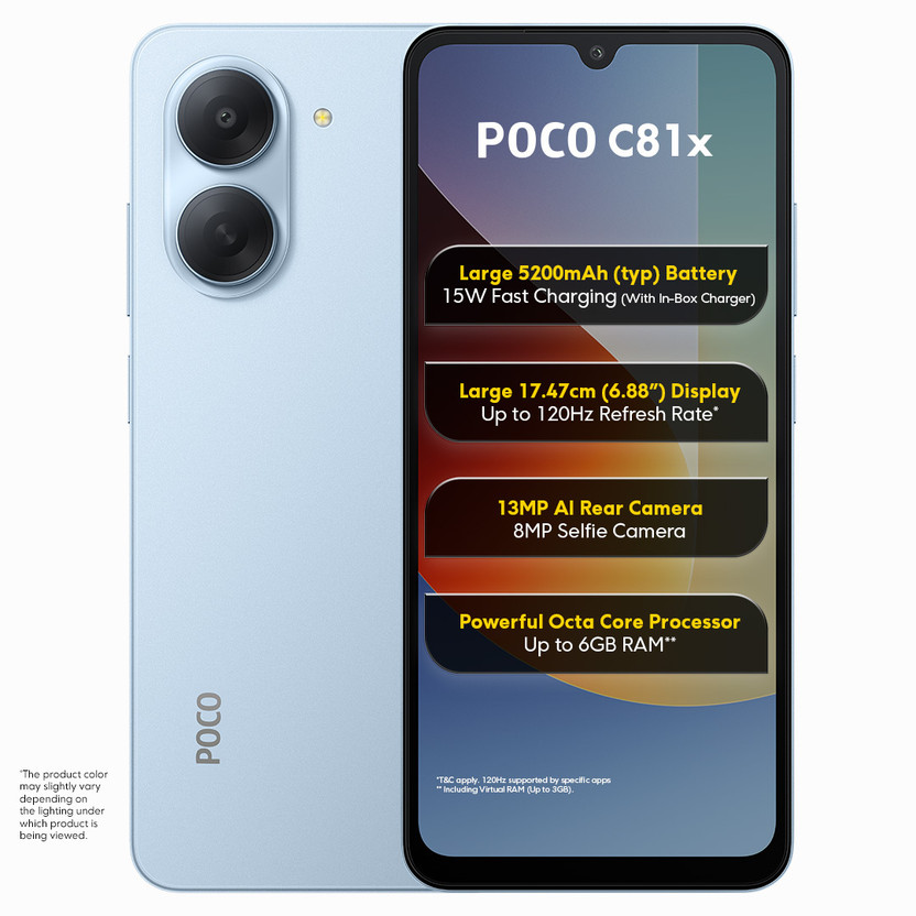 POCO C81x (Crystal Black, 64 GB) (3 GB RAM) - Image 6
