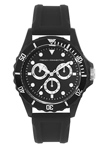 French Connection Men's Flash Analog Watch Black Strap-FC177B - Image 2