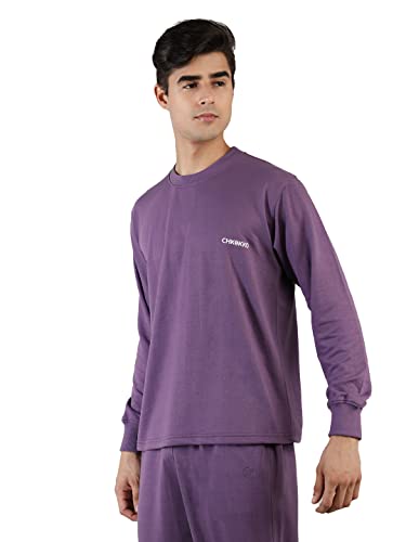 CHKOKKO Men's Terry Cotton Loose