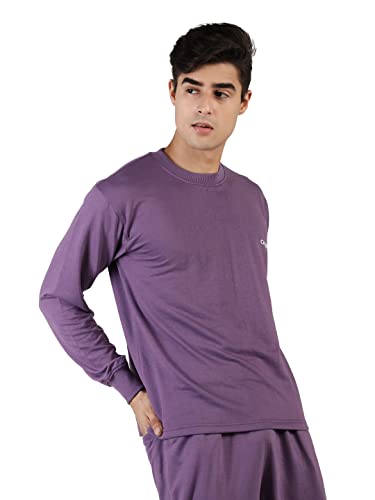 CHKOKKO Men's Terry Cotton Loose