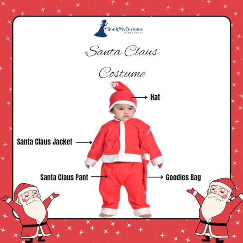 BookMyCostume Santa Boy Dress Set