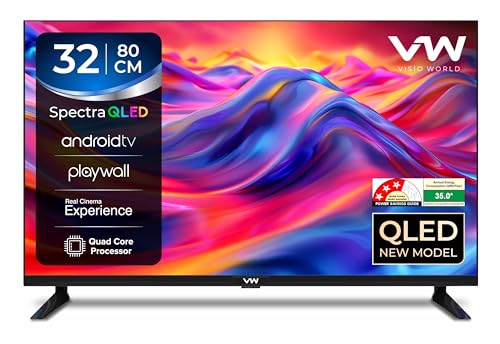 VW 80 cm (32 inches) Spectra Series HD Ready Smart QLED Android TV VW32AQ3