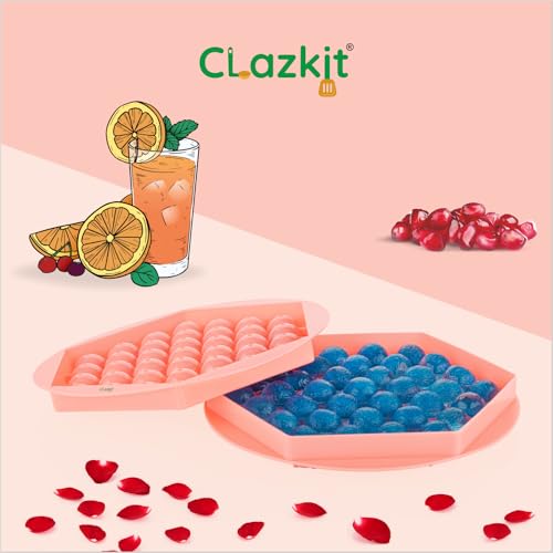 Clazkit Hexagon Ice Cube Tray