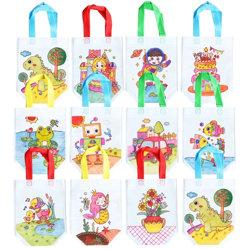 Crackles DIY Coloring Bags