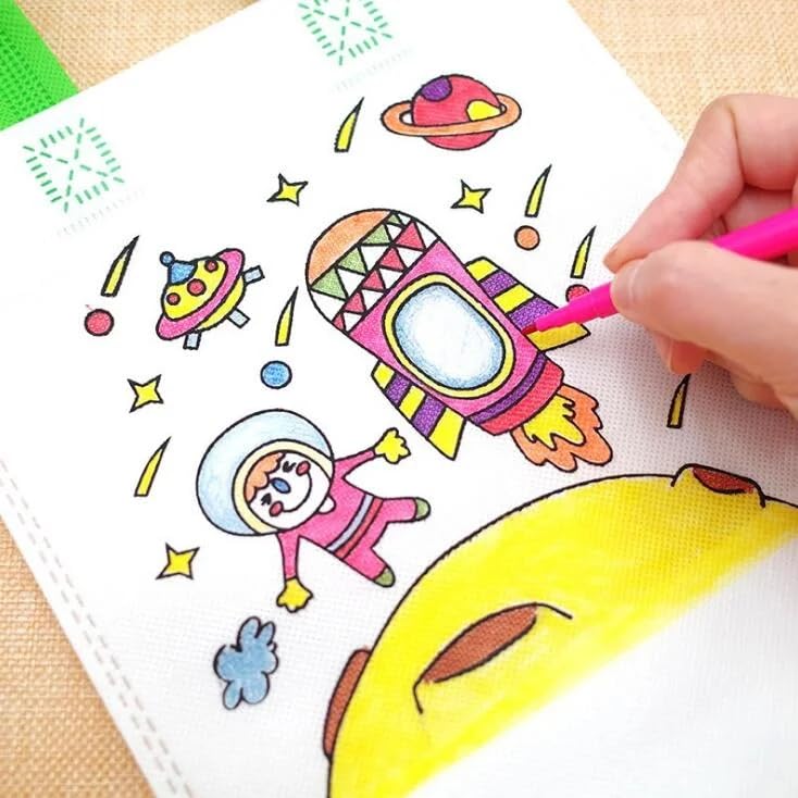 Crackles DIY Coloring Bags