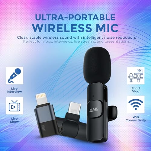 MMAK K8 Wireless Clip-On Lavalier