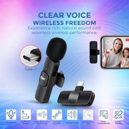 MMAK K8 Wireless Clip-On Lavalier
