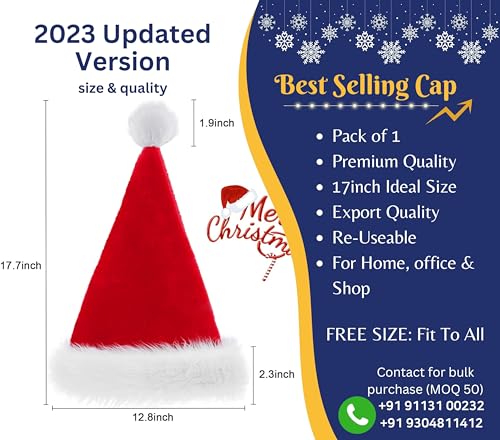 Indian Karigar Santa Cap Plush