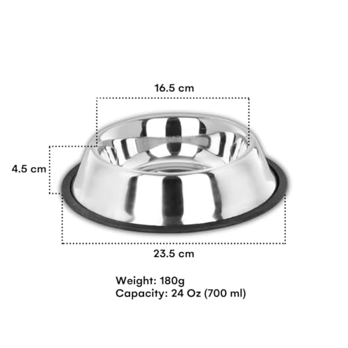 Madhabi Stainless Steel Pet Bowl
