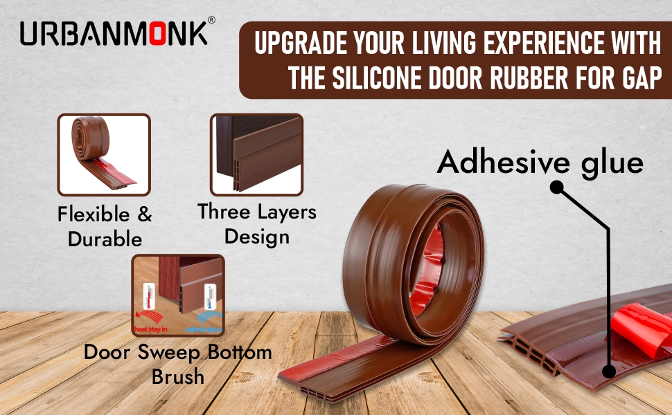 URBANMONK Silicone Door Bottom/Under Gap