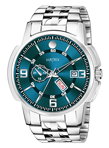 Matrix Black, Blue, White Dial