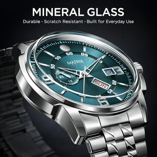 Matrix Black, Blue, White Dial