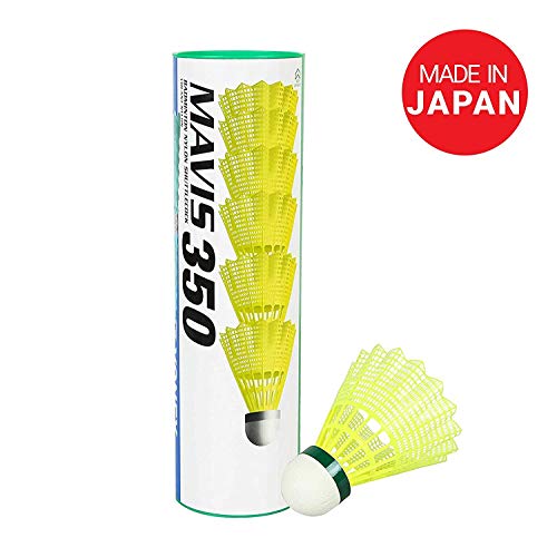 Yonex Mavis 350 Green Cap Nylon Shuttlecock (Yellow) - Image 2
