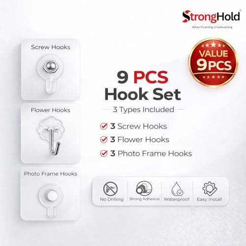 StrongHold Wall Hook Combo Pack