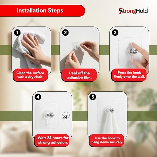 StrongHold Wall Hook Combo Pack