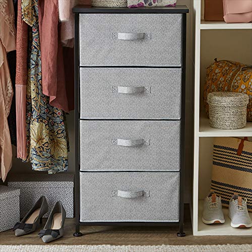 amazon basics Fabric 4-Drawer Storage