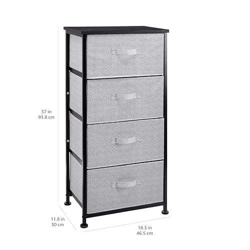 amazon basics Fabric 4-Drawer Storage