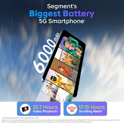 iQOO Z10 Lite 5G (Cyber Green 2026, 4GB RAM, 64GB Storage) - Image 3