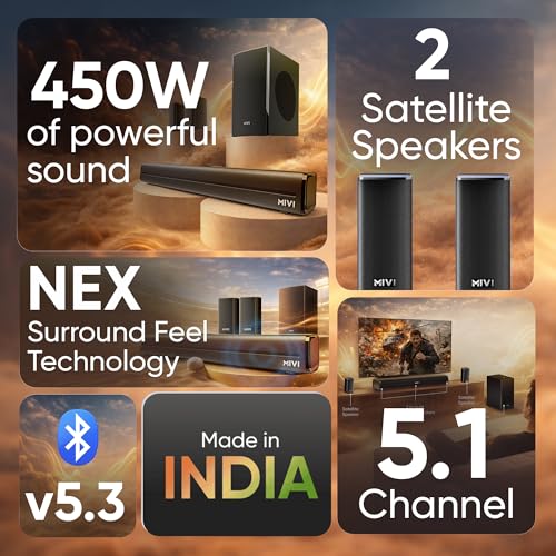 Mivi Nex 450 Soundbar, 450W