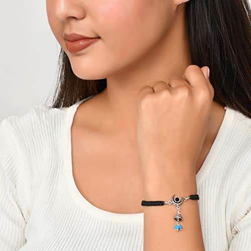 VOYLLA Evil Eye Dome Shape Blue Bead Hanging Bracelet - Image 5