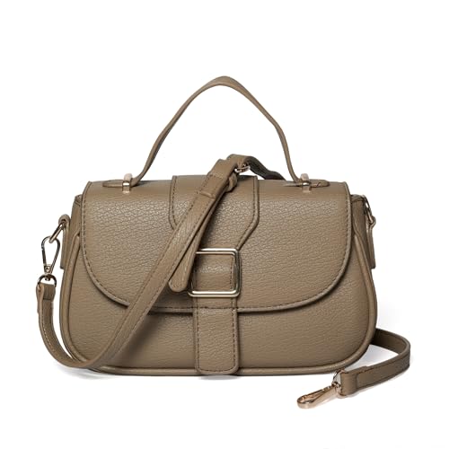 Faux Leather Satchel Handbag
