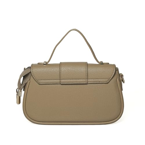 Faux Leather Satchel Handbag