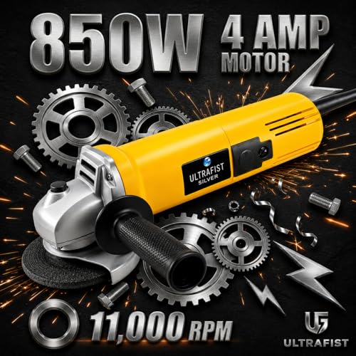 Silver UF-AG801 Angle Grinder 850W
