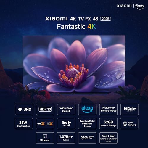 Xiaomi 108 cm (43 inch) FX Ultra HD 4K Smart LED Fire TV L43MB-FIN - Image 3